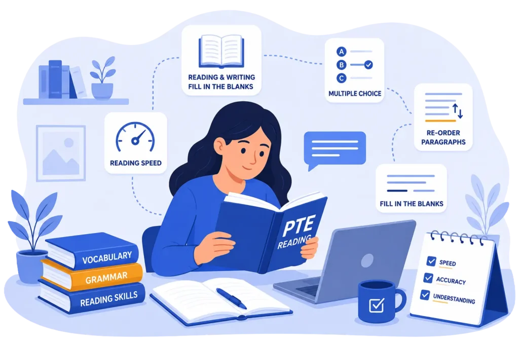pte reading preparation